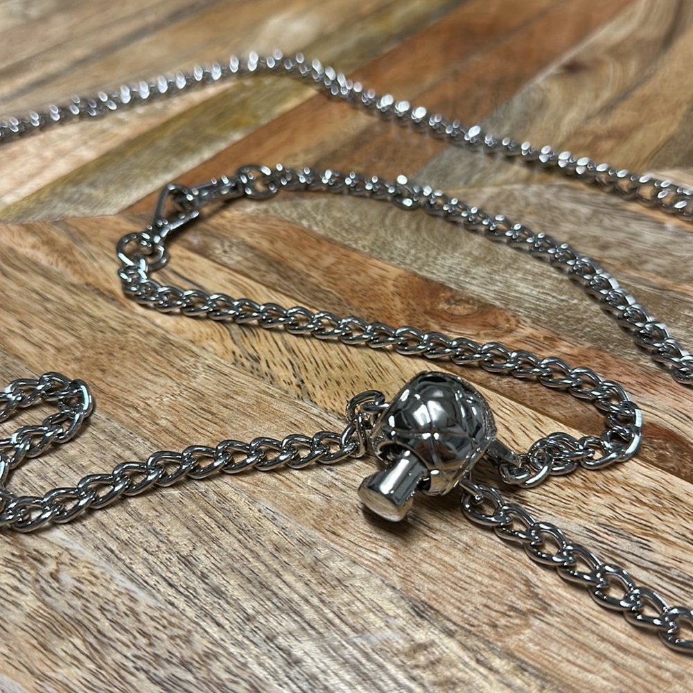 48” silver adjustable ball chain strap for bag or wallet (H)